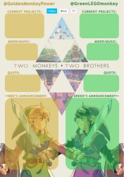 Monkey Brothers Shared Announcement Template Meme Template