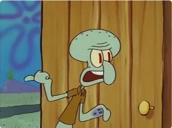 Squidward pointing out Meme Template