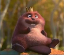 King George from Hoppers sitting Meme Template