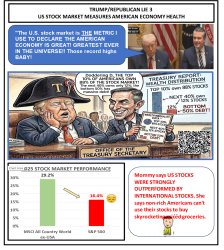 TRUMP/REPUB Big LIE 3 - US Stocks Measure Economic Health Meme Template