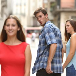 Distracted boyfriend Meme Template