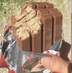 Cursed KitKat Meme Template