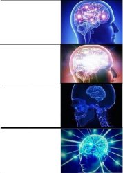 Expanding brain with plottwist Meme Template