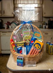 Rezzie Food Bank Easter Basket Meme Template