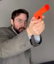 Justin Case Gun 4 Meme Template