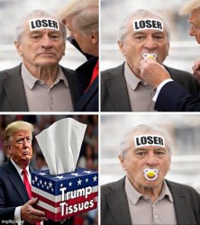 Trump celebrates No King's Day with loser DeNiro Meme Template