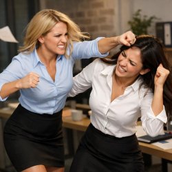 Two women fighting Meme Template
