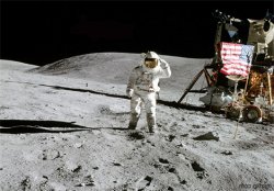 Moon landing flipped Meme Template