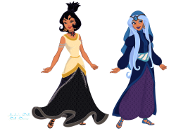 Sunstone and Lonnie (Female Friends) of Hero 108 Meme Template