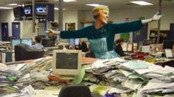 julie andrews work pile chaos Meme Template