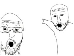 Soyjak Pointing Meme Template