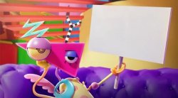 Zooble Holding Sign Meme Template