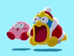 Shocked Kirby & Dedede Meme Meme Template