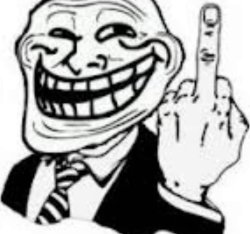 trollface fuck u Meme Template