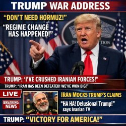 TRUMP WAR ADDRESS Meme Template