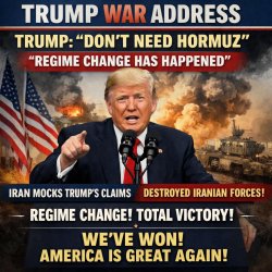 TRUMP WAR ADDRESS Meme Template