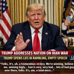 TRUMP WAR ADDRESS Meme Template