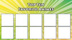 Top 10 best animes Meme Template