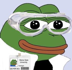 Science Pepe Meme Template