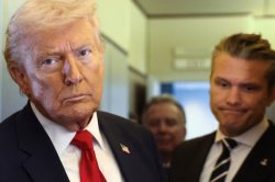 Trump hegseth Pout Meme Template