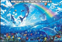 Fallen world aka what happened in genesis 3 Meme Template