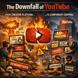 The "downfall" of YouTube Meme Template