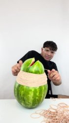 Watermelon rubber band Meme Template