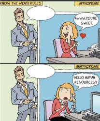 Hello Human Resources (both attractive) Meme Template