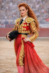 Salma Bennani as a bullfighter Meme Template