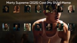 Marty Supreme (2025) Cast (My Style) Meme Template