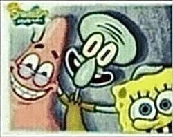 Squidward, Spongebob, and Patrick Meme Template