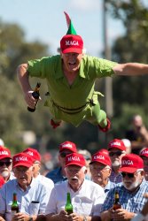 Donald Trump Peter Pan Lost Boys MAGA liquor beer Meme Template