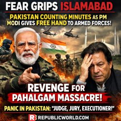 Fear Grips Islamabad: Rattled Pakistan Counting Minutes as PM Mo Meme Template