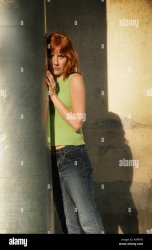 woman behind pillar Meme Template