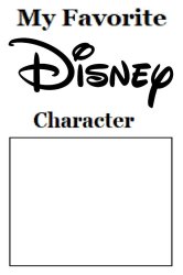My Favorite Disney Characters Blank Meme Meme Template