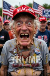 MAGA fan Trump elderly trumper Arbie Meme Template