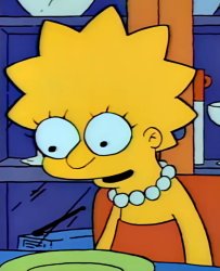 Lisa blanky staring Meme Template