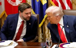 vance and trump talking Meme Template