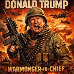 Donald Trump, Warmonger-in-Chief Meme Template