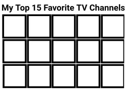 Top 20 favorite channels Meme Template