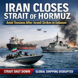 Iran closes Strait of Hormuz over Israeli barrage in Lebanon  ht Meme Template