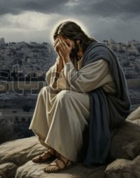 Jesus crying Meme Template