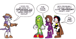 Nack The Weasel, Green Knuckle and Charmy Bee Meme Template