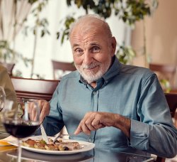 man at restaurant Meme Template