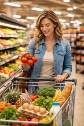 person grocery shopping Meme Template