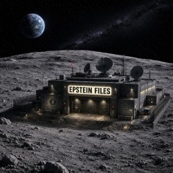 EPSTEIN on the Moon Meme Template