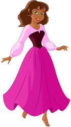 Human Gabriella Pink Dress Meme Template