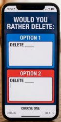 Would You Rather Delete Meme Template