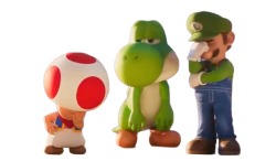 Toad Luigi and Yoshi reaction image Meme Template