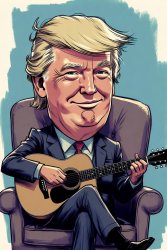 Trump Strumming Guitar Meme Template